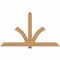 Ekena Millwork Redmond Smooth Timber Gable Bracket, Western Red Cedar, 84"W x 49"H x 3 1/2"D x 5 1/2"F, 14/12 Pitch GBW084X49X0406RED00SWR - alternate 1